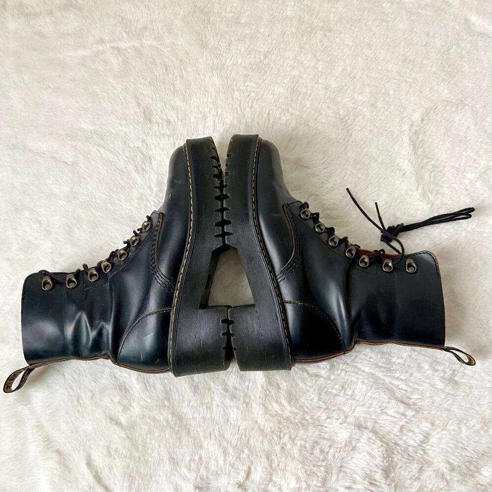 Dr. Martens Leona Vintage Smooth black boots - Picture 11 of 12